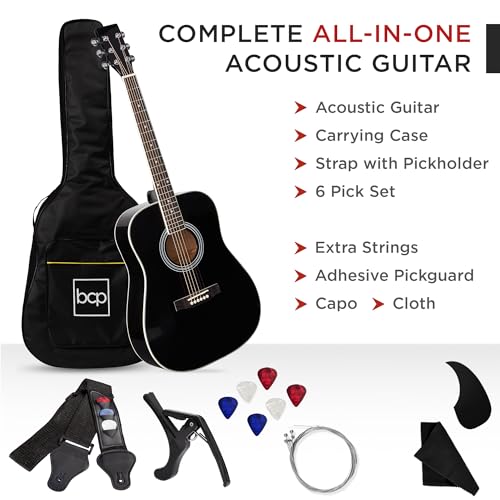 Full Size Acoustic Guitar Starter Set with Case R99299