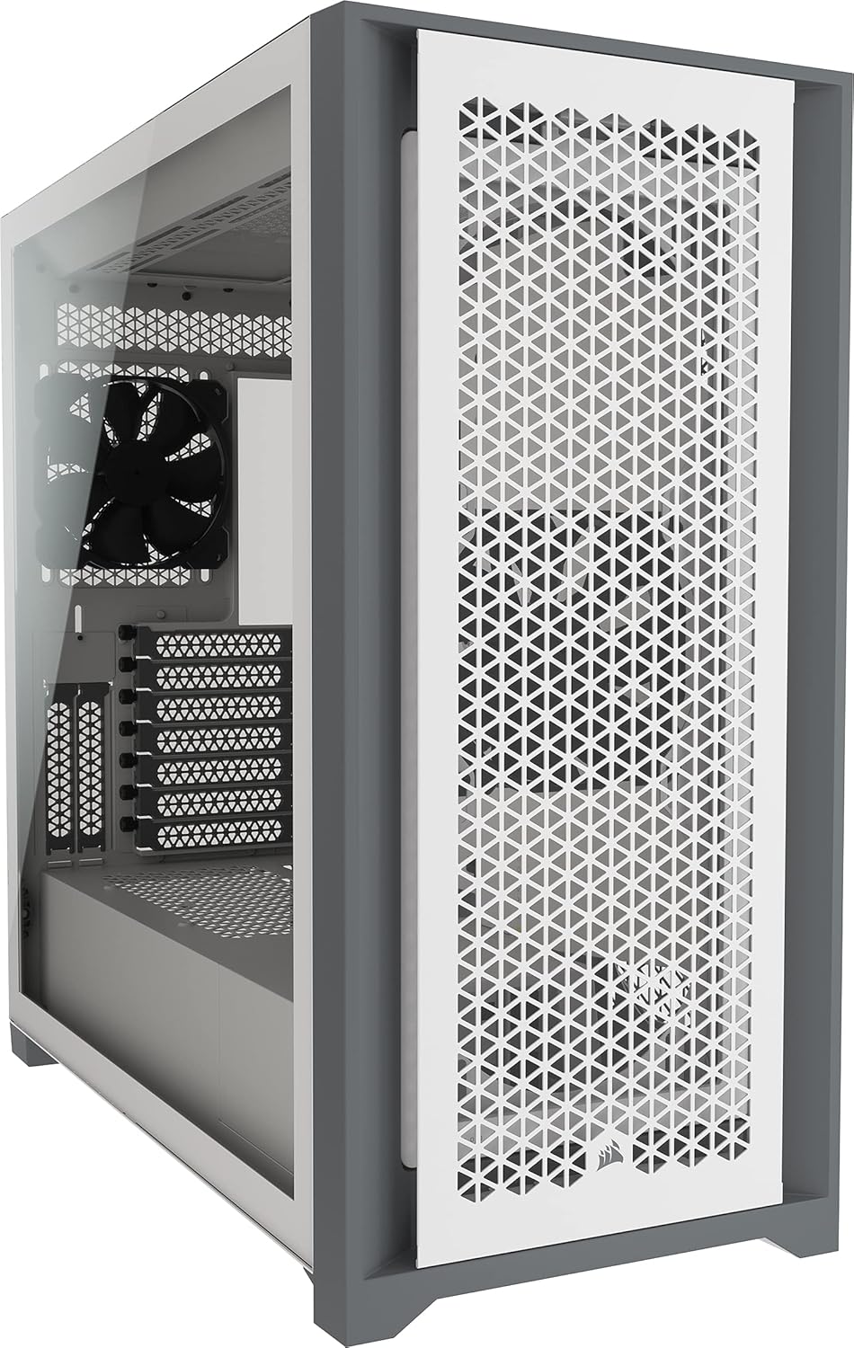 Black Tempered Glass Mid-Tower ATX PC Case F1330