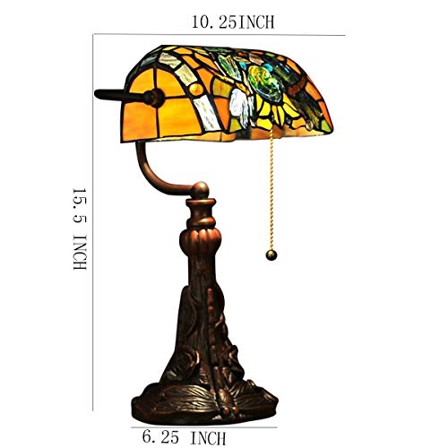 Stained Glass Table Lamp 15.5" Tall Y136