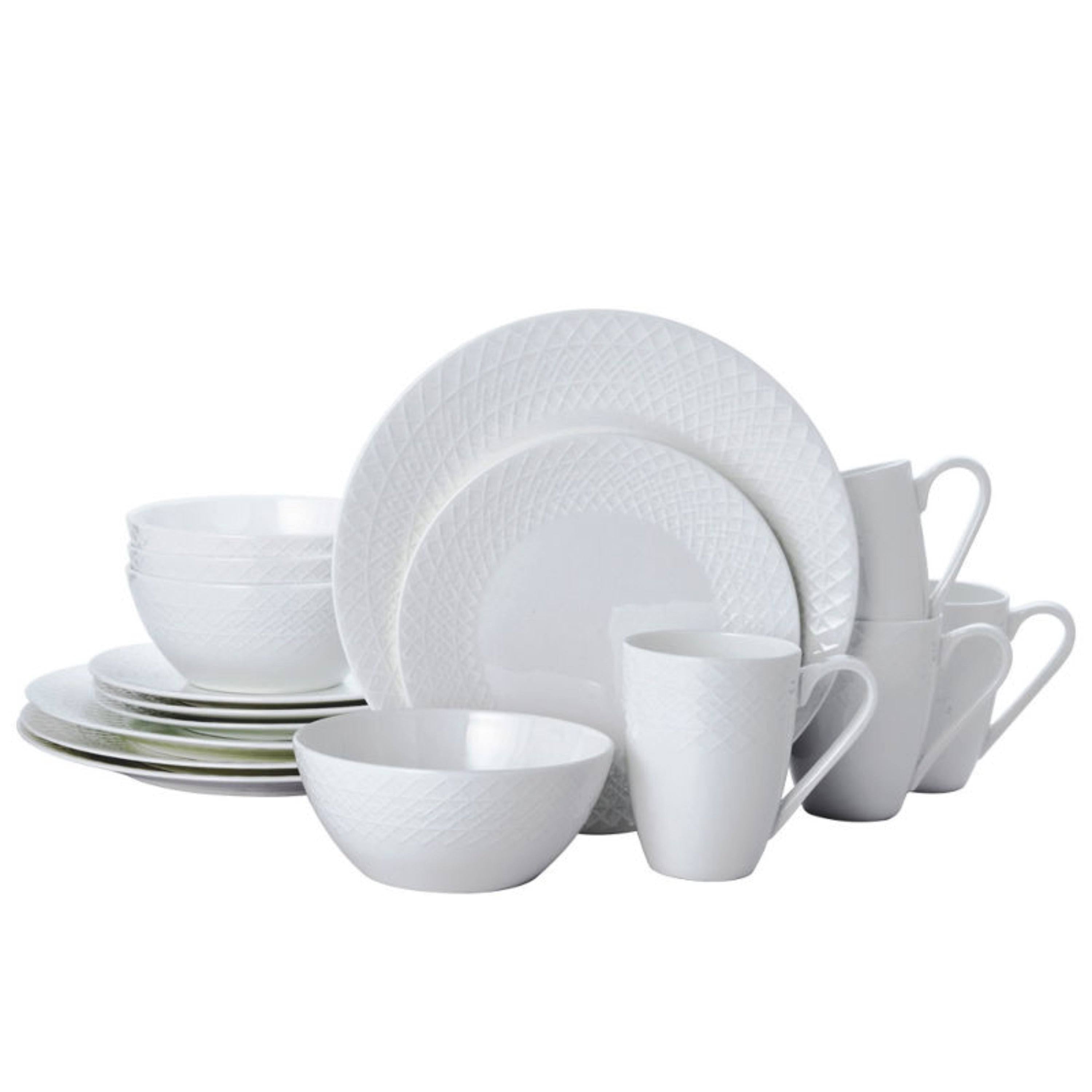 16 Piece White Dinnerware Set T835641