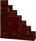 Mahogany Finish Asian Cabinet U2307
