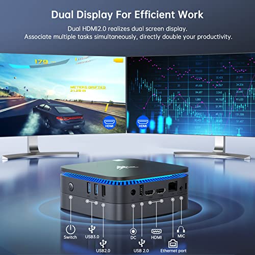 Mini PC 12th Gen N95 Processor 16GB DDR4 1TB SSD 4K UHD A819708