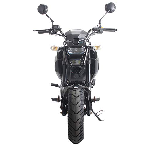 125cc Gas Motorcycle Dirt Bike Street Bike Black G740086