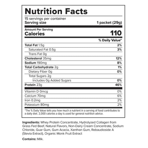 480 Grams Pack of 15 Chocolate Whey Collagen Protein E30329