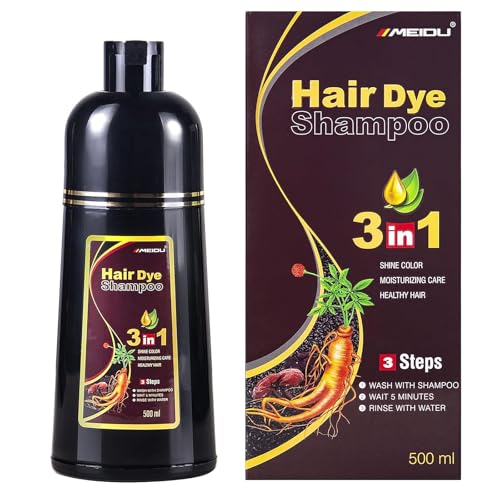 Dark Brown Hair Dye Shampoo 3 in 1 500ML G8256