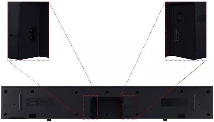 2.0Ch Soundbar with Built-in Woofer Black V7747