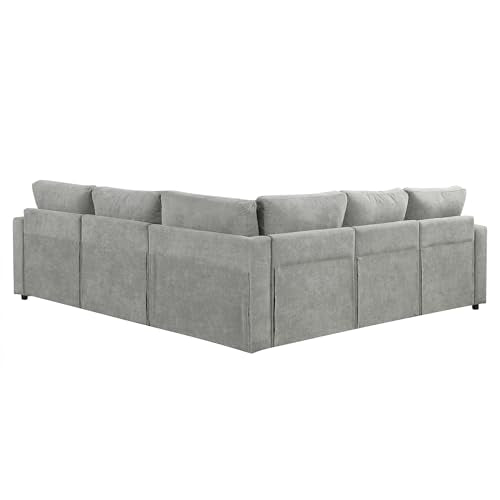 Corduroy U Shaped Convertible Sectional Sofa with Storage X773