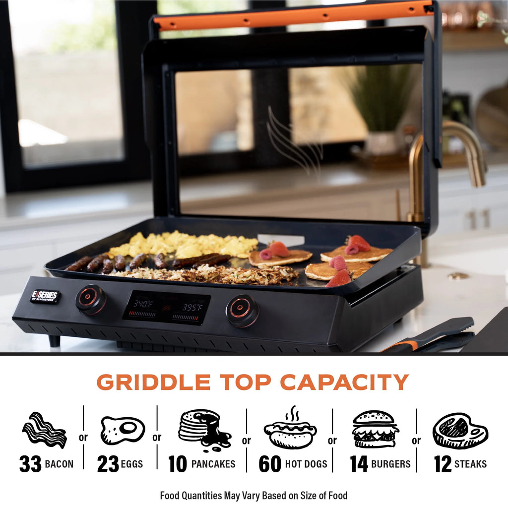 22 Electric Tabletop Griddle with Prep Cart T6351
