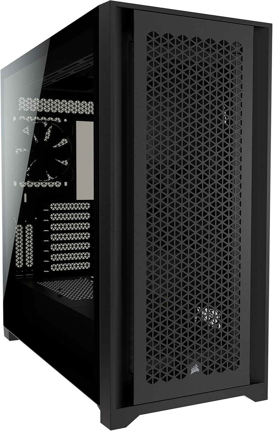 Black Tempered Glass Mid-Tower ATX PC Case F1330