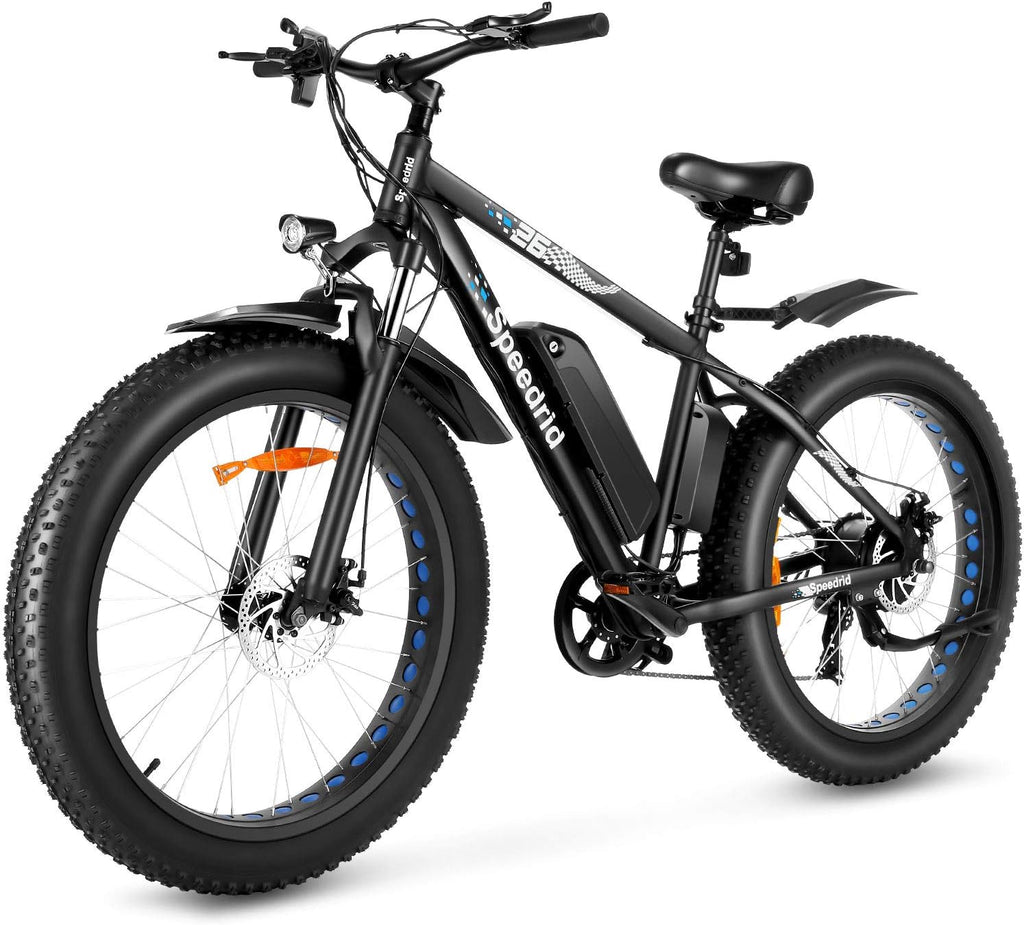 48V 500W Fat Tire Electric Bike 26" 4.0 with 48V 10Ah Removable Battery and 7 Speed K201