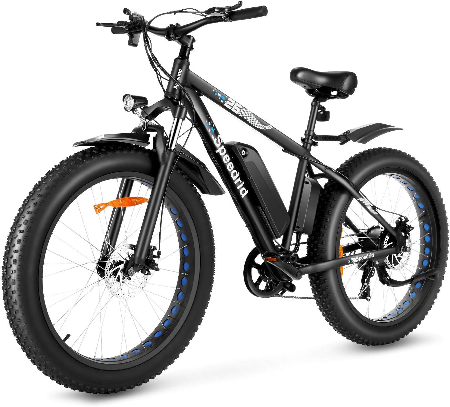48V 500W Fat Tire Electric Bike 26" 4.0 with 48V 10Ah Removable Battery and 7 Speed K201