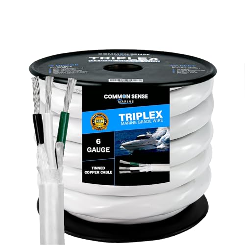 6/3 AWG 50 ft Tinned Copper Marine Wire F738133