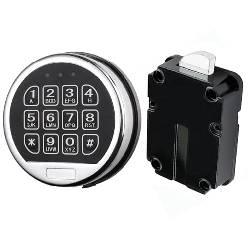 Chrome Digital Keypad Electronic Safe Lock Y460