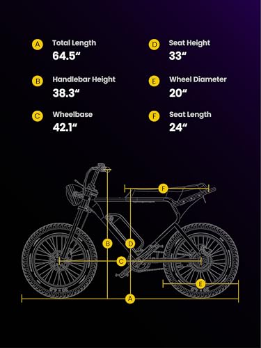 Peak 750W 25MPH Electric Bike with 20" Fat Tires and Front Suspension Y612868