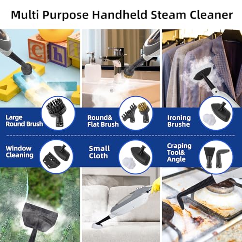 10-in-1 Handheld Steam Cleaner with 11 Accessories B9303