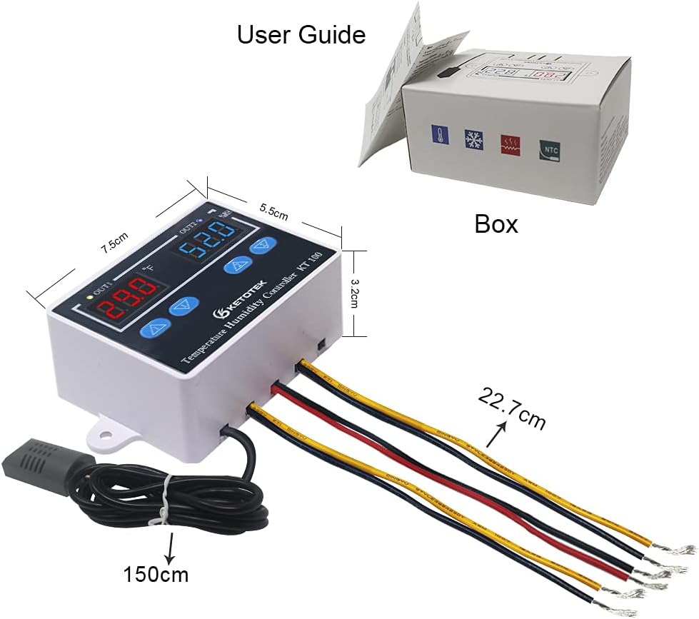 Digital Thermostat Module 120V 110V 10A Fahrenheit Display T826713