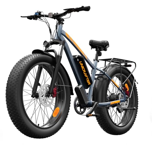 Peak 1000W Fat Tire Electric Bicycle 26" 7-Speed Hydraulic Disc Brake with 48V 18.2AH Removable Battery Q56292
