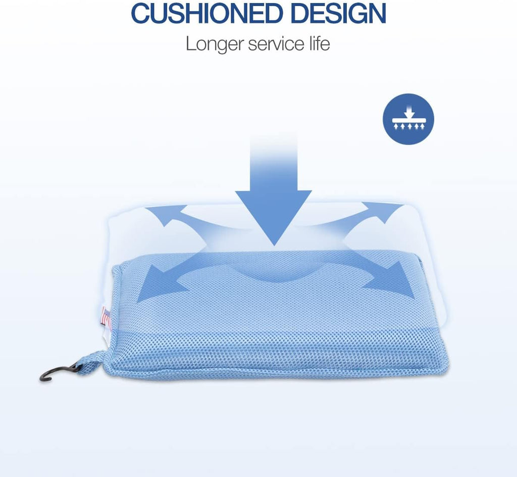 Rotating Adjustable Shower Stool with Waterproof Cushion Y540448