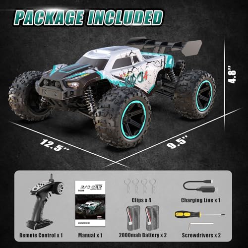 1/14 RC Cars Fast 60 KPH 4WD All Terrain RC Truck with 60 Mins Runtime G93187