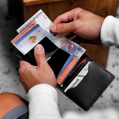 RFID PU Leather Slim Front Pocket Wallet M6604