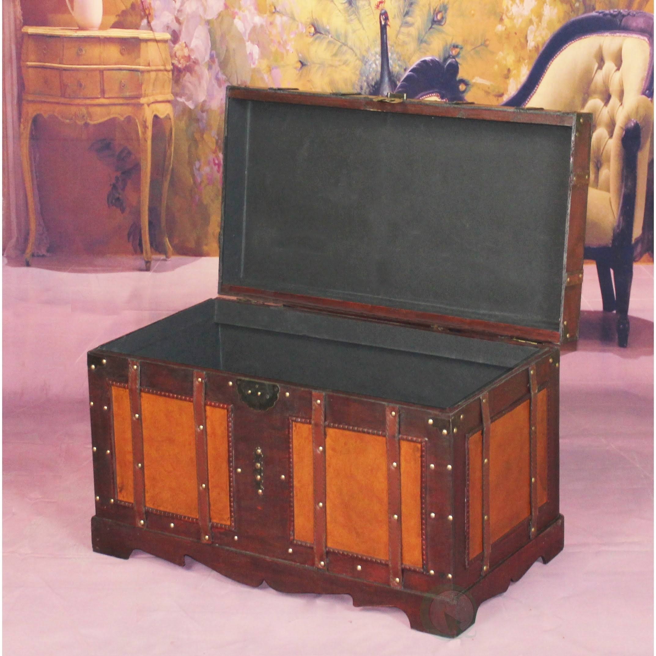 Antique Style Steamer Trunk S4294