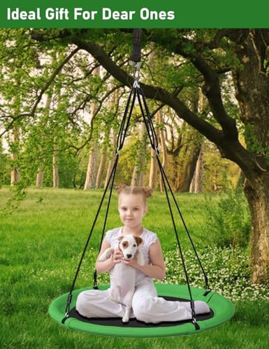 Green & Black 24 Inch Saucer Tree Swing A108
