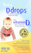Baby Liquid Vitamin D3 400 IU 2.5 oz 90 Drops Pack of 4 D204075