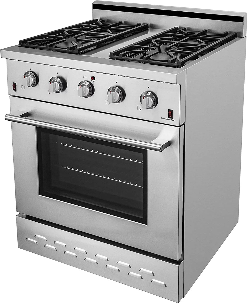 30" Stainless Steel Natural Gas Range with 4.5 cu.ft. Convection Oven N4110