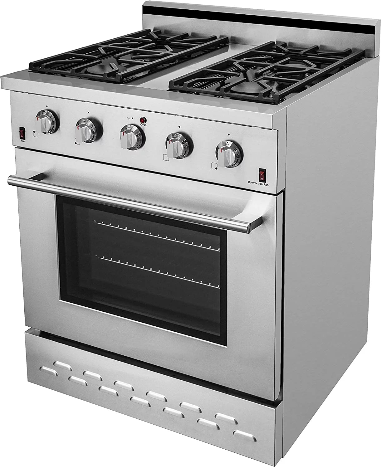 30" Stainless Steel Natural Gas Range with 4.5 cu.ft. Convection Oven N4110