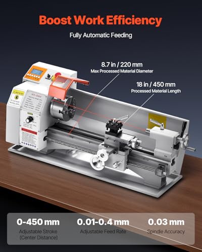 8.7 x 18 in Precision Metal Lathe E15870
