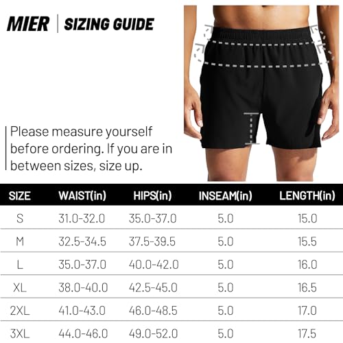 Men's 5 Inch Running Athletic Shorts with Pockets Quick Dry Lightweight Elastic Waist P1713