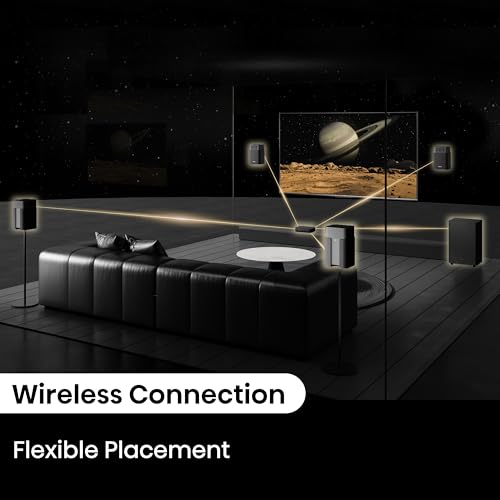 4.1.2Ch Sound Bar with Wireless Subwoofer, Dolby Atmos, DTS:X, Bluetooth 5.3, 4K HDMI Pass Through, HDMI/AUX/ARC/Optical/USB J764