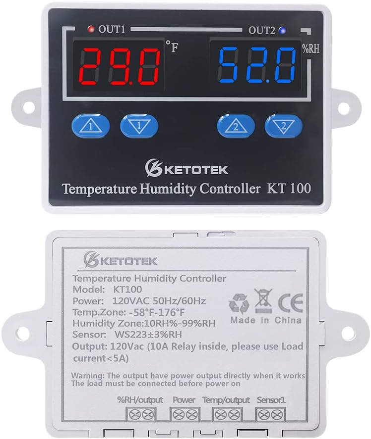 Digital Thermostat Module 120V 110V 10A Fahrenheit Display T826713