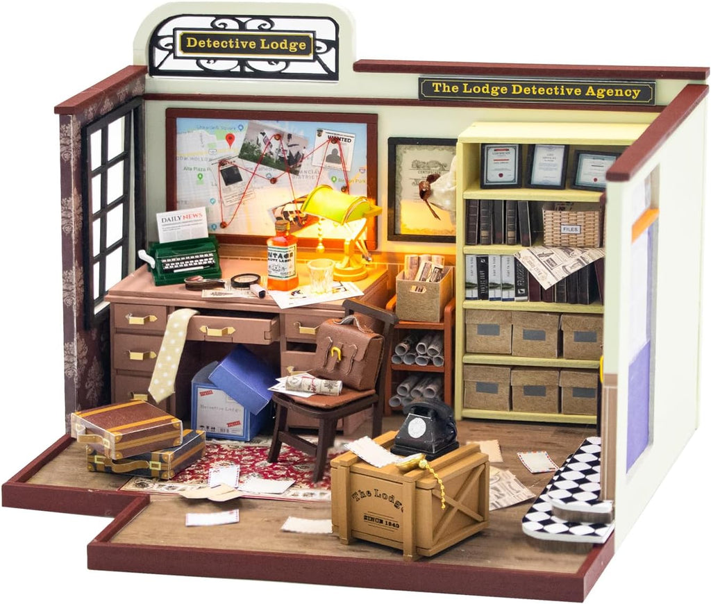 3D Wooden Miniature Dollhouse Kit with Furniture F34576