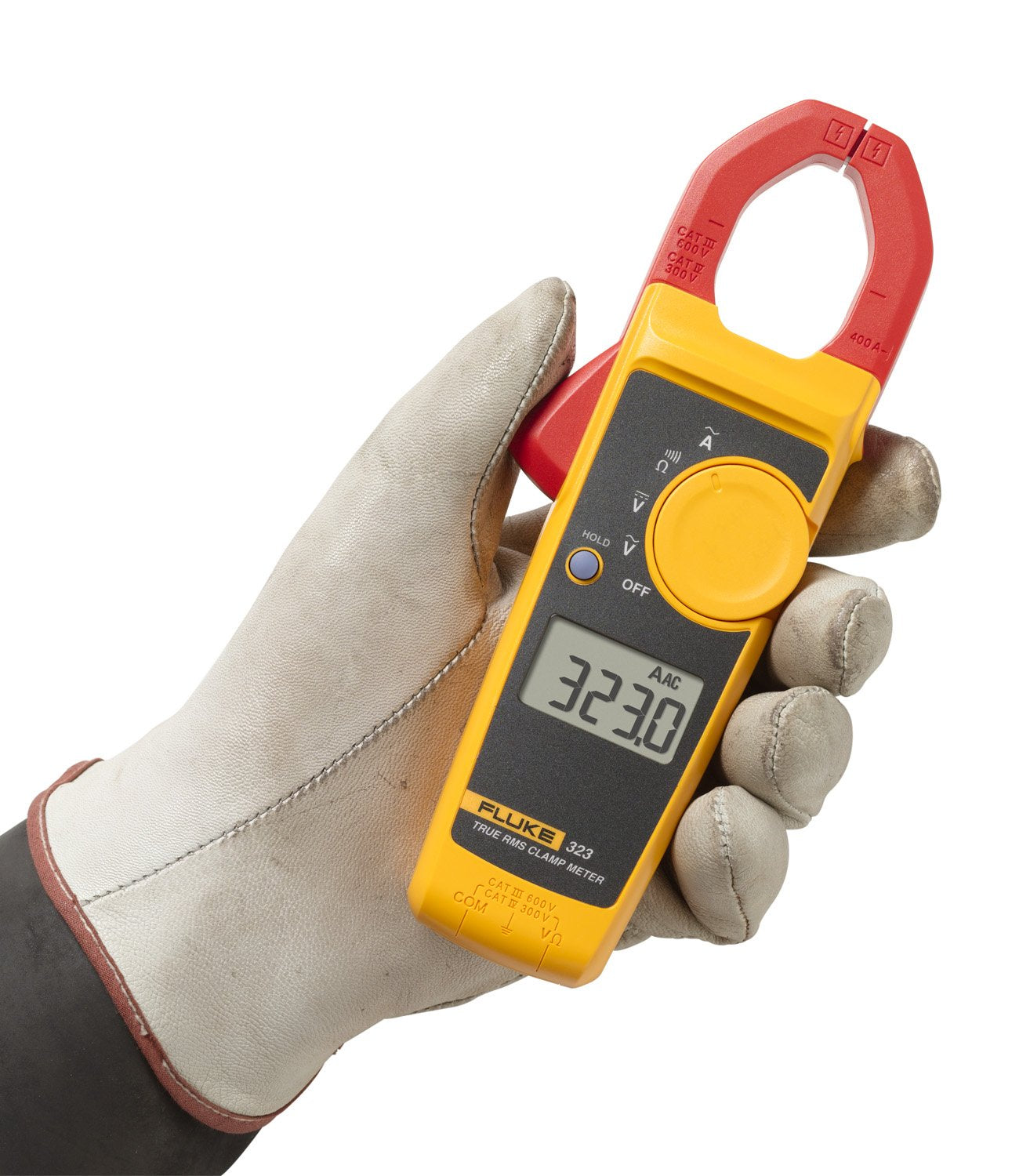 Clamp Meter, Measures AC Current to 400 A, AC/DC Voltage to 600 V, Resistance and Continuity, with Soft Carrying Case B5813