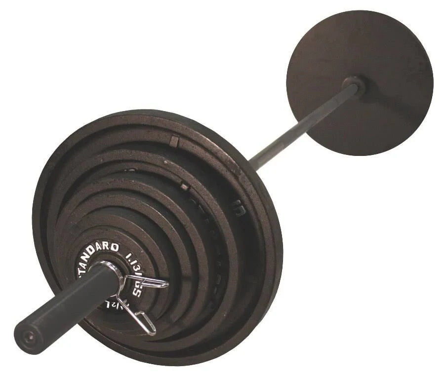 300 lb. Olympic Weight Set with Black Bar E92942