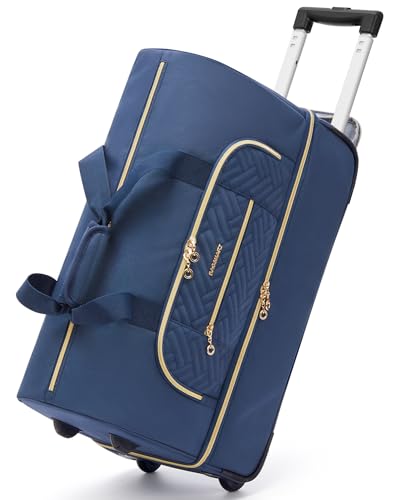 45L Rolling Duffle Bag with Wheels (Black) S172172