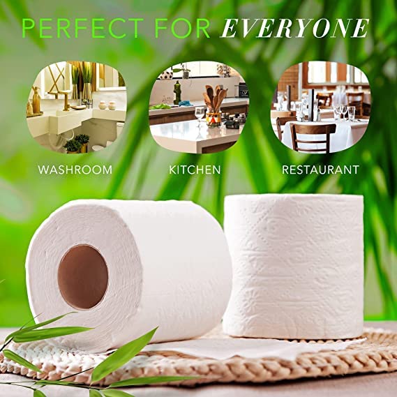 24 Rolls 2-Ply Bamboo Toilet Paper J238668