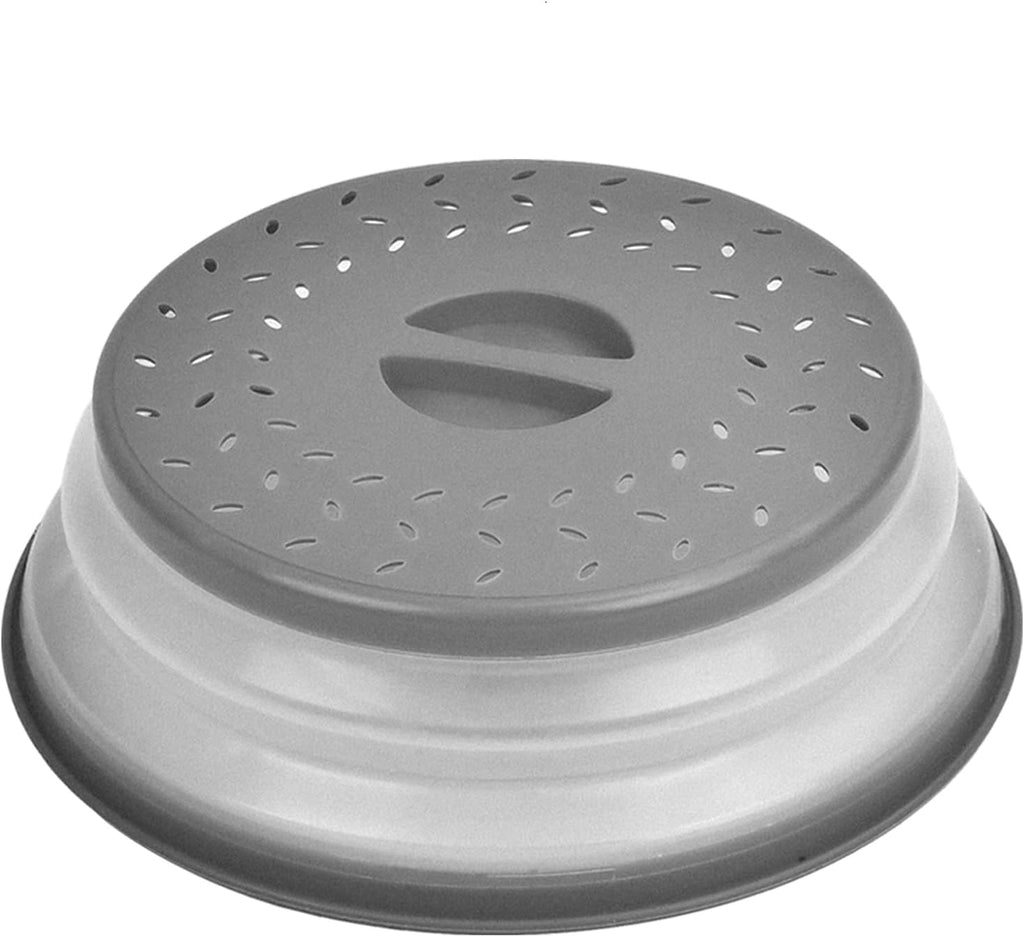 Gray 10.5 inch Vented Collapsible Microwave Plate Cover G2793