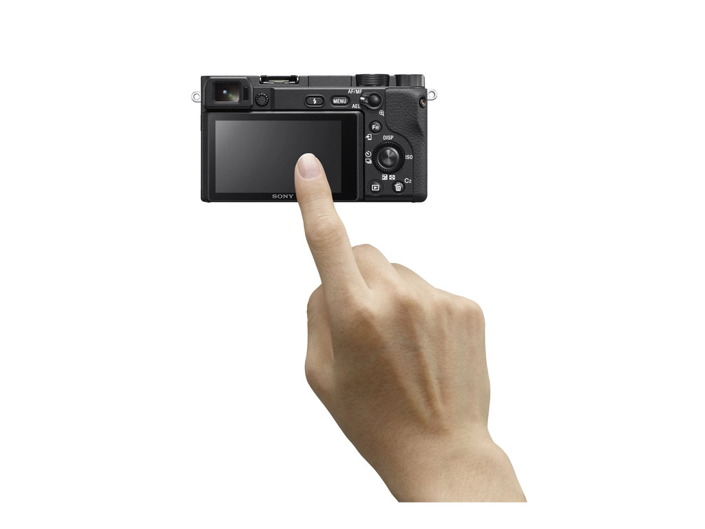 Black Mirrorless Digital Camera 24.2 MP APS-C 4K with 18-135mm Lens H20998