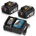 2 Packs 6.0Ah Li-ion Battery and Charger for 18V Z68556