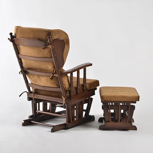 Pumpkin Glider Chair and Ottoman Set J5377