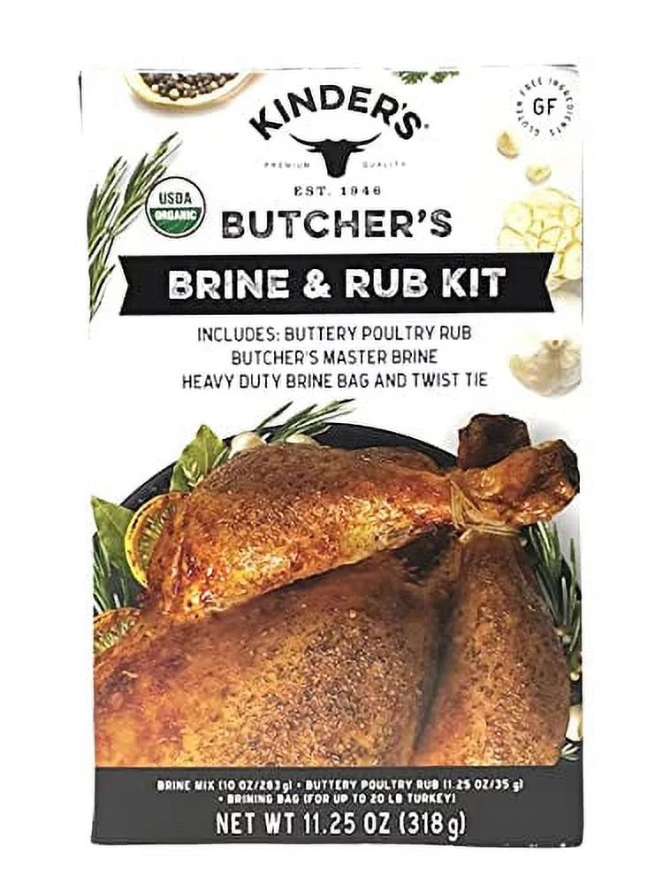 11.25-ounce Organic Turkey Brine and Rub Kit with Brining Bag U437
