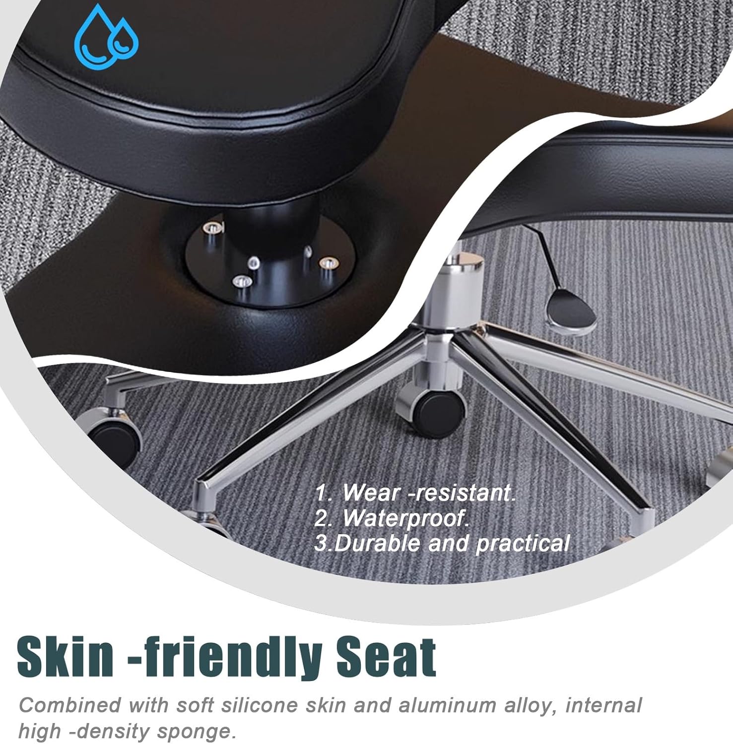Adjustable Armless Kneeling Chair D813