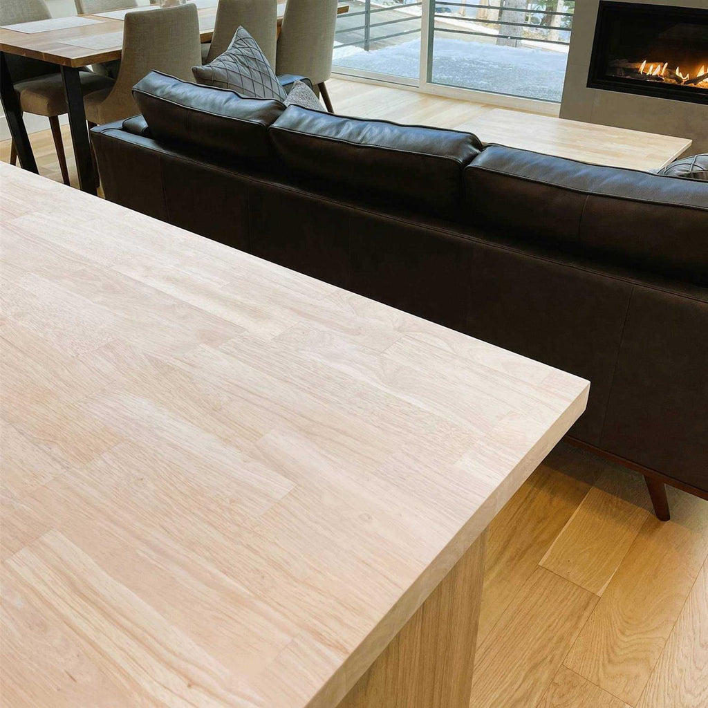 Natural Straight Butcher Block Hevea Countertop G7553