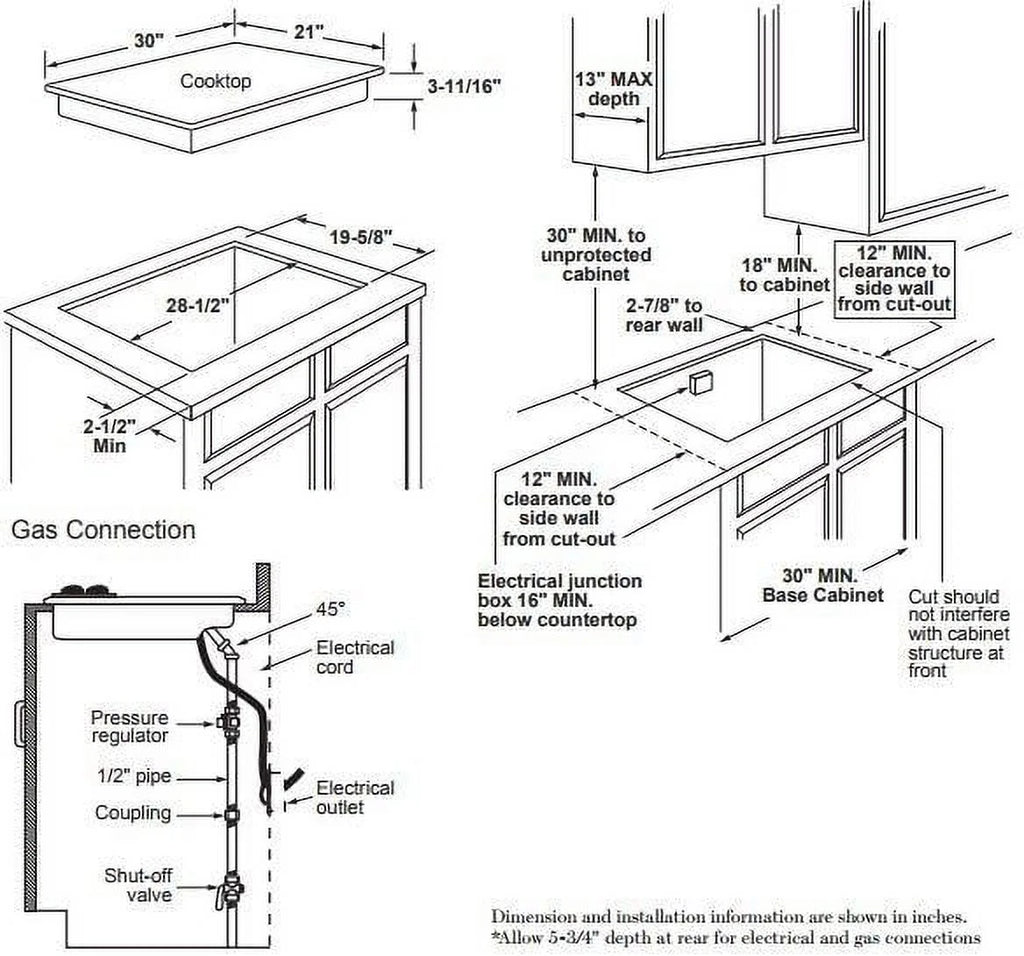 30" Built-In Gas Cooktop with 5 burners in Stainless Steel F89949