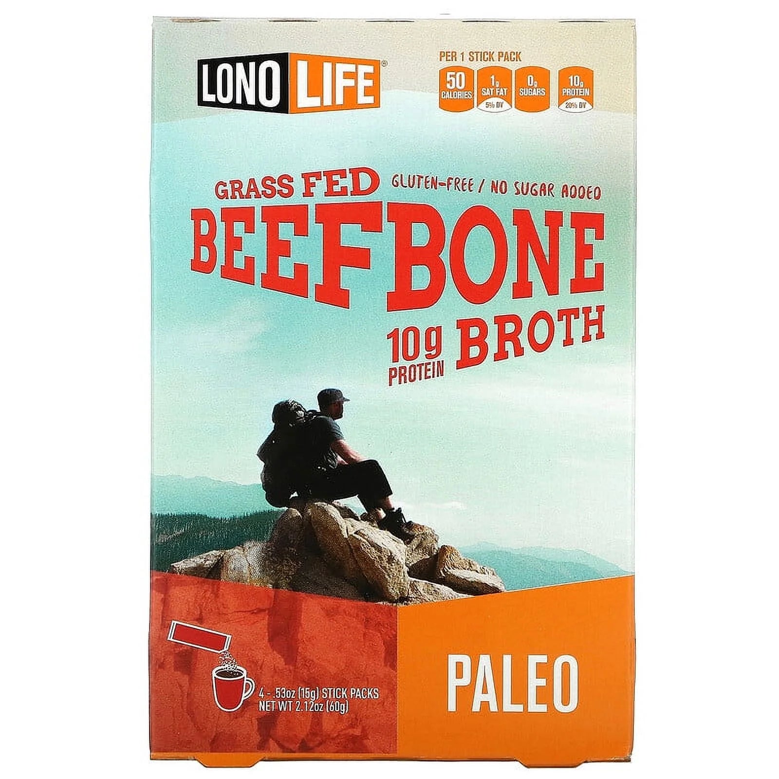 Beef Bone Broth Stick Packs, .53 oz Pack of 2 Q7521