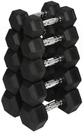 Rubber Coated Hex Dumbbell Weight Set G808125