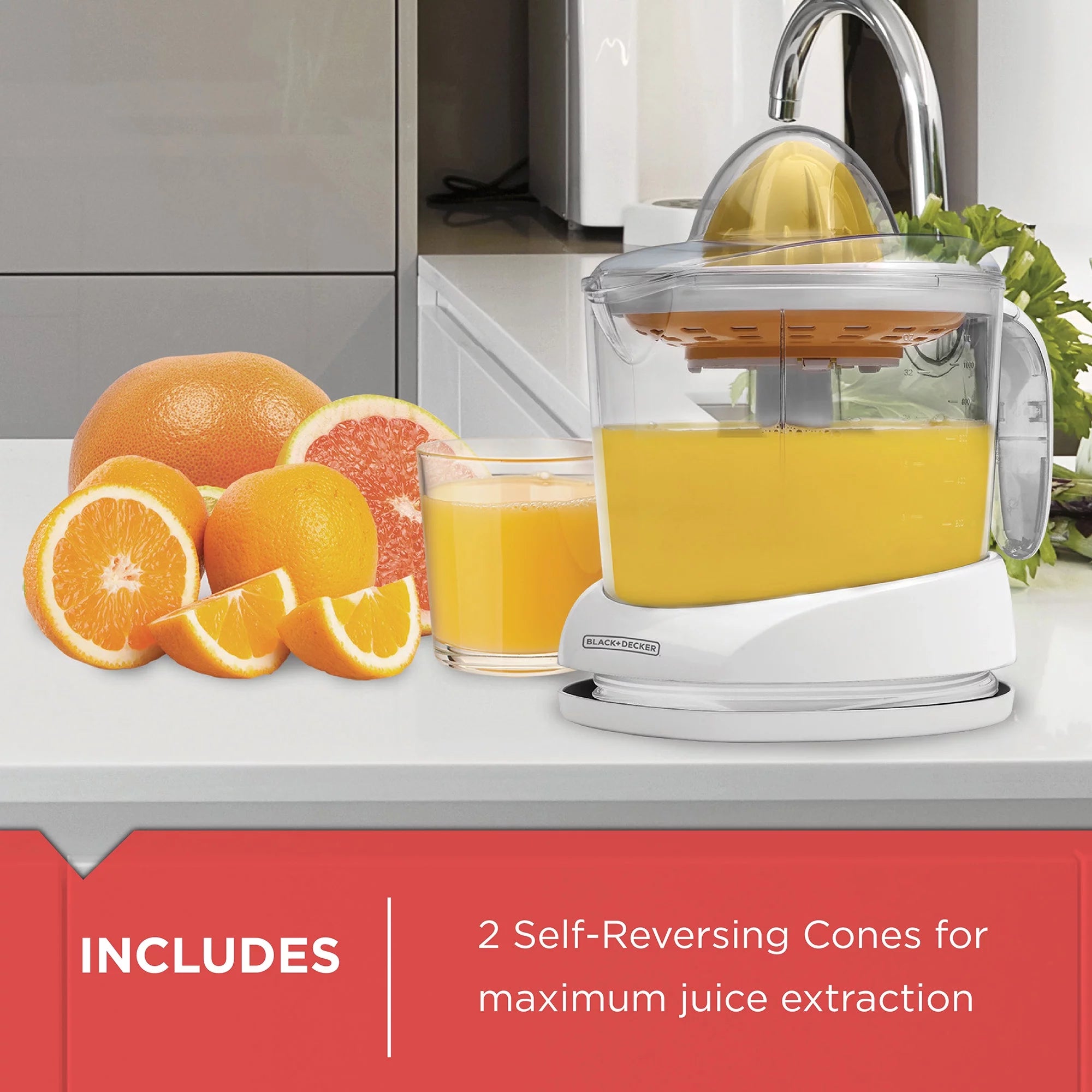 32 oz White Citrus Juicer J5940