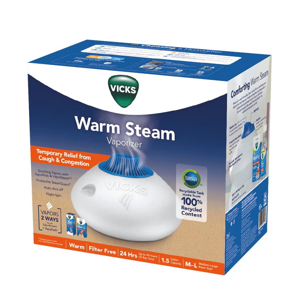 White Warm Steam Vaporizer Humidifier K558811